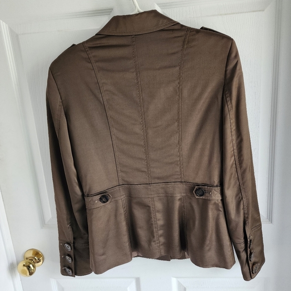 Seventy MILITARY Cargo Inspired Ladies Brown Jacket Sz Small - Picture 2 of 8
